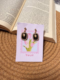 Midnight tulip Earrings